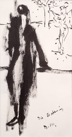 Die Erscheinung, 2009, Tuschzeichnung