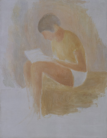Sitzender Knabe, 1978, 65 x 50cm