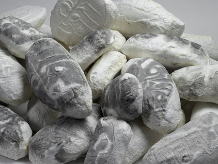 Manisteine 2015, Handgeschöpftes Papier mit Relief