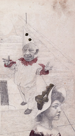 Kasperl, 1981, Bleistift, Aquarell auf Papier, 29,7 x 18 cm