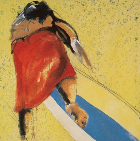 Einstieg 2005, Acryl auf LW, 100 x 100 cm