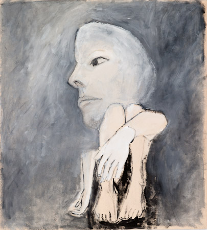 o.T. 2010, Öl auf Karton, 72 x 66 cm